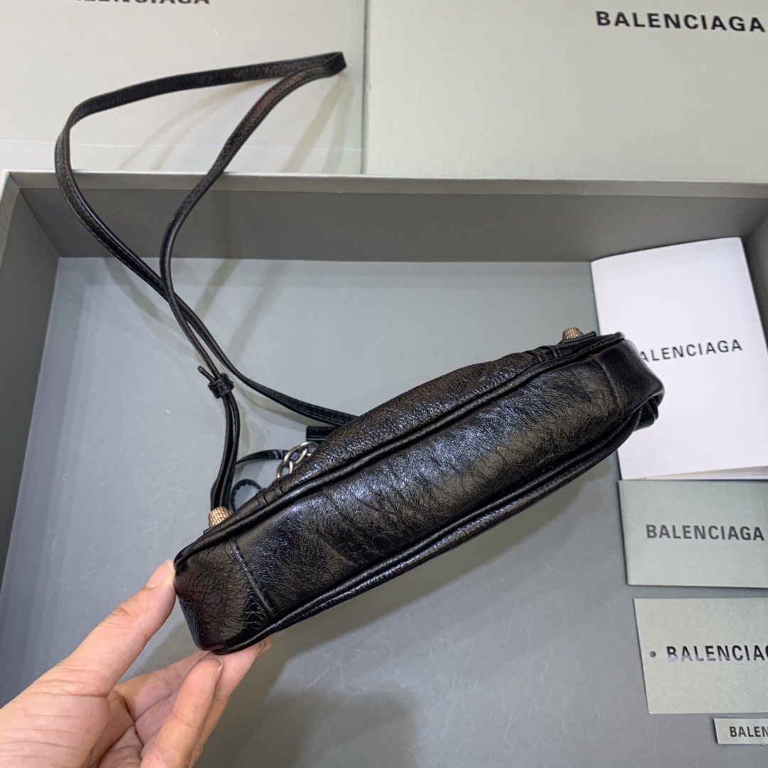 Balenciaga Le Cagole Mini Bag With Chain Shoulder Bag Black